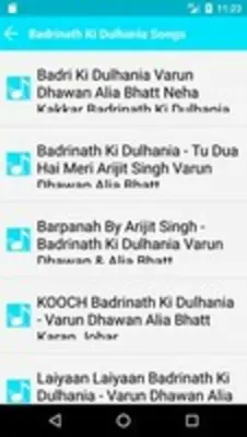 Badrinath Ki Dulhania Songs android App screenshot 1